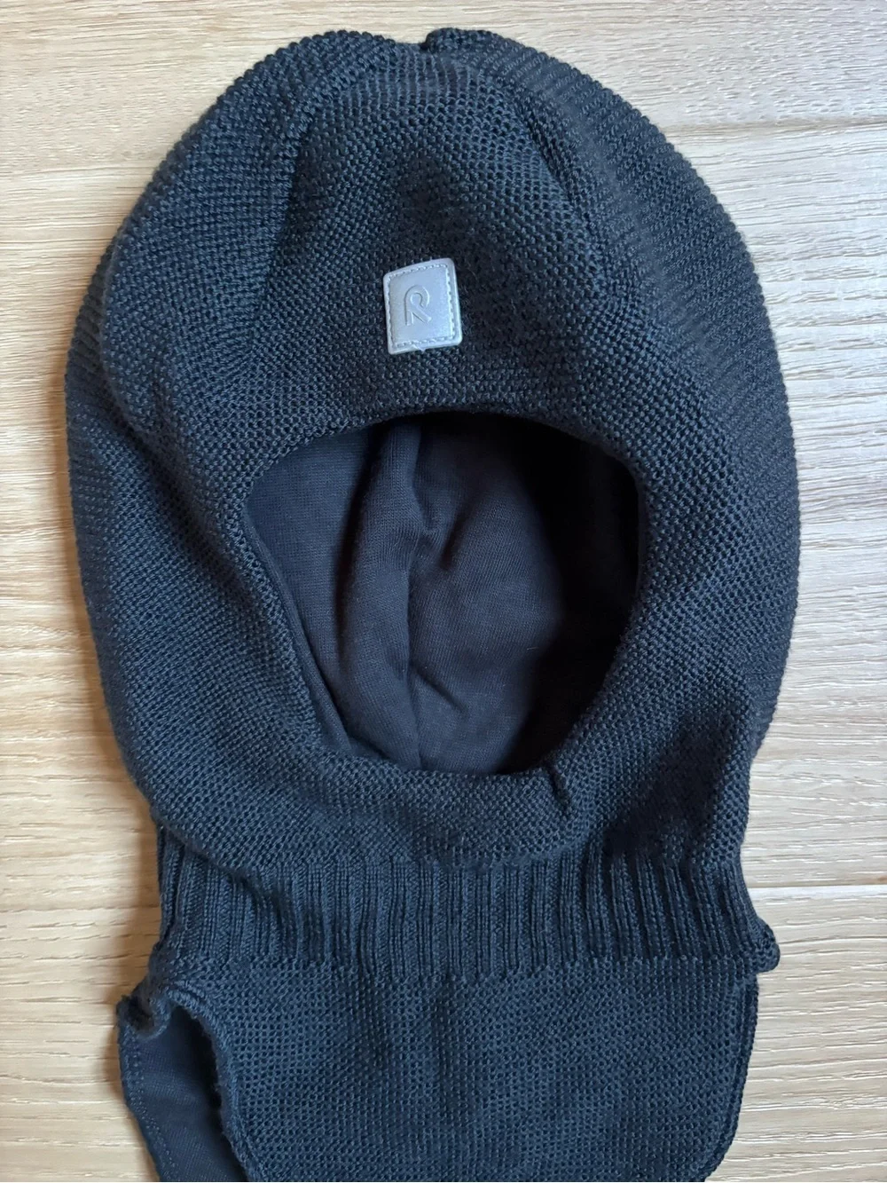 Reima Starrie Kids Balaclava US 6-7Y Black Merino Wool Cotton lined